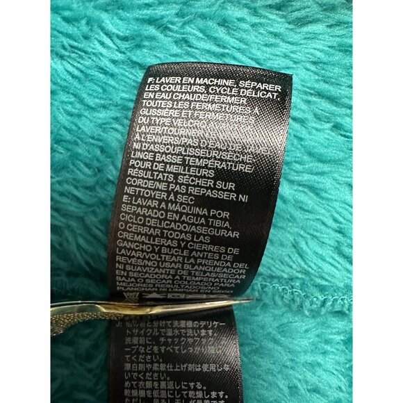 The North Face Jacket Women’s M Osito 2 Teal Blue Fuzzy High Loft Fleece FA15‎ - Picture 11 of 14